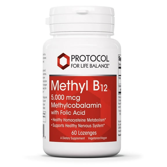Protocol for Life Balance Methyl B12 5,000 mcg - 60 Lozenges