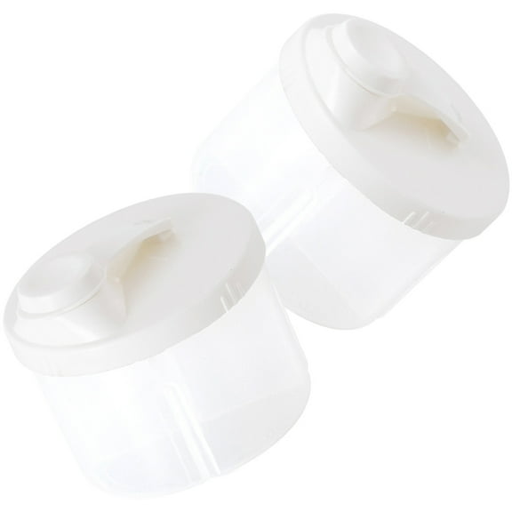LOLIPPYY 2Pcs Rotating Milk Powder Storage Box Four-Compartment for Parents Home Use