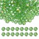 thumbnail image 1 of Uxcell cuentas de cristal en forma de bicono de 3 mm, 600 piezas de cuentas facetadas de vidrio para hacer joyas, verde, 1 of 6