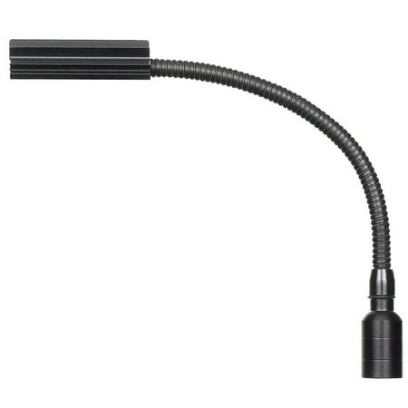 Dainolite 13" Gooseneck Shd,5W Bulb/HD &XLR Con - Black