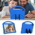 thumbnail image 3 of Nalacover Kids Case For iPad 10th Generation 10.9 inch,Stylish Kids Friendly Lightweight EVA Foam Rubber Hybrid Bumper Kickstand Shockproof Convertible Handle Protective Cover,Blue, 3 of 7