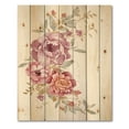 thumbnail image 3 of Designart 'Bouquet of Purple and Pink Flowers III' Farmhouse Print on Natural Pine Wood, 3 of 5