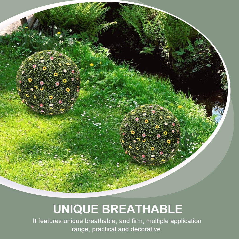 KAKOWELY 4Pcs Flower Arrangement Cage Grass Ball Shape Gardening Art Decorative Storage For Courtyard Party