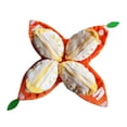 thumbnail image 3 of Juguete de peluche con sonido para perros, juguete para mascotas con forma de fruta, multifuncional. Naranja, 3 of 9