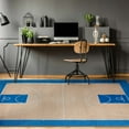 thumbnail image 5 of Well Woven Apollo Basketball Sports Court Tan Blue Flat-Weave Easy to Clean 3'3" x 5' Area Rug, 5 of 5