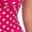 Rose red, variant on Women’s Polka Dot Halter Top and Capri Pants Set, Sleeveless V Neck Matching Outfit