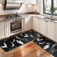 thumbnail image 3 of Kitchen Rugs Sets Of 2,Black Halloween Witchy Symbols Anti Fatigue Kitchen Mat Rugs Non Slip Washable,Decorative Kitchen Floor Mats for Kitchen,Sink,Laundry,17"x47"+17"x47", 3 of 5