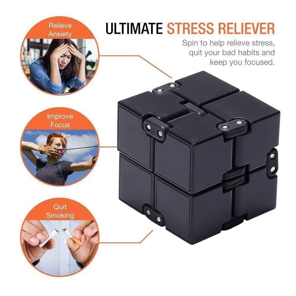 Details about   Fidget Toy Cube Stress Anxiety Relief Desk Toy EDC 6 Sided For Adults Kids Focus 