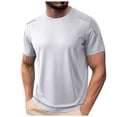 thumbnail image 5 of Akiihool Men T Shirts Cotton Mens Casual Short Sleeve T Shirts Blended Soft Lightweight Crew Neck(White,XL), 5 of 6