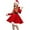 Red, variant on Boy Santa Outfit Long Sleeve Dress Hat and Belt Sets Baby Christmas Clothes Festive Dress Outfit 11-12 Years