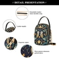 thumbnail image 4 of FORMRS Crossbody Bag for Women Quilted Travel Shoulder Cell Phone Purse with Chain Strap Handbag, Brown Mystical Owls, 4 of 7