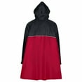 thumbnail image 2 of Vaude Valero Unisex Rain Poncho - Medium - Red/Black, 2 of 6