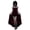 Red, variant on Velvet Spaghetti-Strap Gothic Dress with Lace Trim, Women's High-Low Hem Corset Bodice Party Costume (Dress Only, 1 PC) Red M