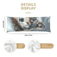 thumbnail image 2 of KLL Ultra Soft Microfiber Body Pillow Cover/Pillowcases 20"x54" with Hidden Zipper Closure-Majestic Snowy Wolf, 2 of 5