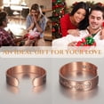 thumbnail image 6 of Metaljc Magnetic Copper Cuff Bracelet for Men Women with 3500 Gauss Neodymium Magnets, Adjustable, 6 of 6