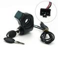 thumbnail image 7 of Digital Display Switch Lock Waterproof Electric Key for 10 Inch Scooter with ABS Material and 2 Keys B, 7 of 7