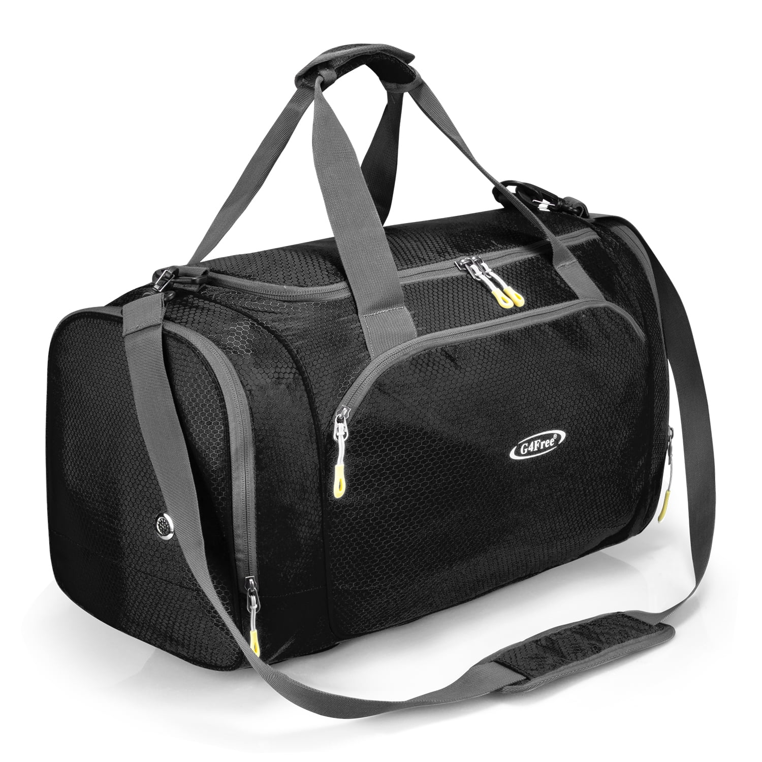 gym bag with 2 shoe compartments