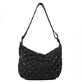 thumbnail image 2 of Bolso bandolera de otoño invierno, bolsos acolchados, bolsos de hombro grandes para mujer (negro) Likrtyny Para estrenar, 2 of 9