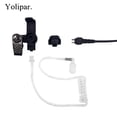 thumbnail image 3 of Auricular Yolipar TLK 100 Negro con Micrófono y Tubo Acústico Transparente para Motorola Radio SL300, 3 of 7
