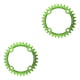 thumbnail image 4 of Soidarity Juego de bielas, disco de dientes, piñón estrecho redondo, bicicletas de montaña, juego de cadenas de aluminio de precisión, piezas de verde y 38T 2piezas Soidarity  CBP110568, 4 of 5