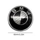 thumbnail image 5 of 2 Uds Insignia emblema tapa maletero Blanco 82MM + 74MM para E81 E82 E87 E88 F20 F21 JShteea, 5 of 9