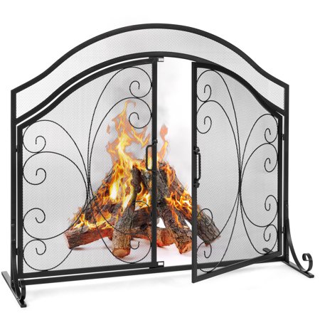 Best Choice Products Single Panel 43x37in Wrought Iron Mesh