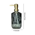 thumbnail image 3 of Glass Soap Dispenser Refillable Pump Bottle | Hand Wash Lotion Dispenser for Kitchen Bathroom | Smooth Non-Drip Stainless Steel Pump | Leak-Proof Shampoo Body Wash Container, 3 of 6