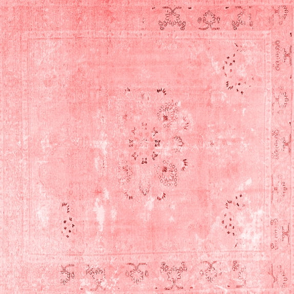 Ahgly Company Indoor Square Persian Red Traditional Area Rugs, 3' Square