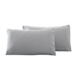 thumbnail image 3 of Bxaolu Cooling Pillow Cases for Hot Sleepers, King Size Set of 2, Soft & Breathable&nbsp;Pillow Covers with Envelope Closure,Gift, Light Grey, 20x35 Inches, 3 of 7