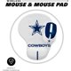 thumbnail image 3 of Soar Nfl Mouse Pad Inalámbrico Y Mouse Carolina Panthers, 3 of 5