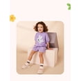 thumbnail image 4 of Emy Dola Toddler Girls Short Sleeve Outfits 2pcs 2-7 Years Kids Bunny Graphic Casual Outfits Easter Crop T-shirt + Shorts Set, 4 of 9