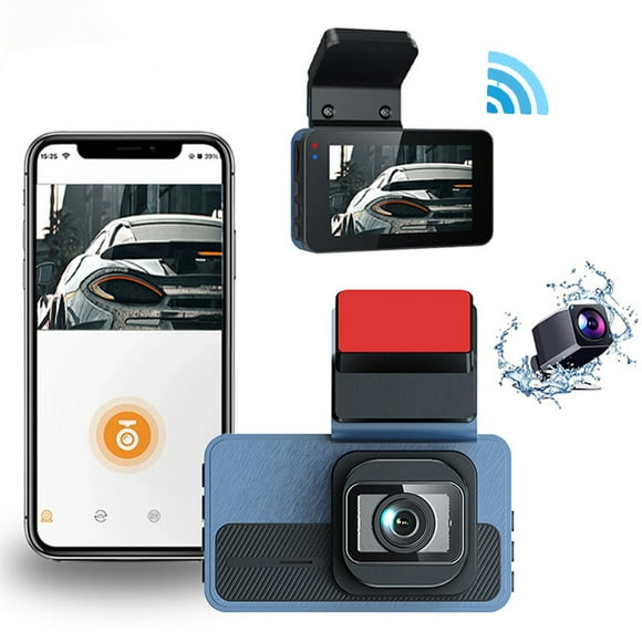 Dvkptbk Dash Cam 4K Dash Cam Front and Rear 2 Recording Mobile Internet WiFi Device with Adas Function Sensing Loop Recording Car Accessories