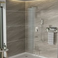 thumbnail image 3 of Logmey Bath Shower Faucet Set Tub Spout 12 inch Rain Shower Head with Handheld Shower System in Brushed Nickel, 3 of 9