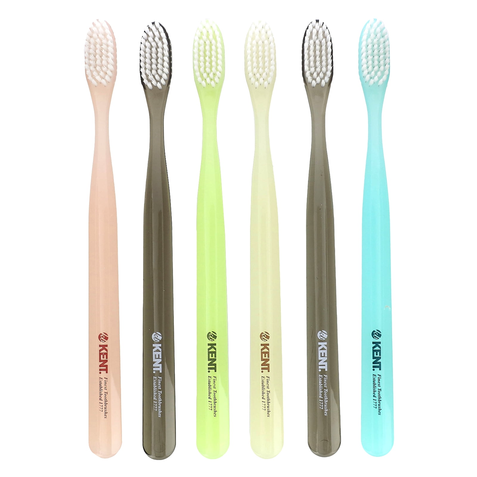 [KENT] CLASSIC Medium Head Extra Soft Toothbrush, Sensitive Teeth & Gums for Adults & Teens - (Set of 6)
