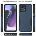 thumbnail image 4 of For Motorola Moto G Stylus 5G 2023 Case, Phone Case for Moto G Stylus 5G 2023 6.5 inch ,Takfox Shockproof Protection Heavy Duty Armor Hard Plastic & Rubber Rugged Bumper 2-in-1 Case Cover( Black), 4 of 11
