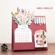 thumbnail image 5 of ¡Ofertas de Clearance!, Calendario de escritorio con flores florecientes de 2025 Adornos decorativos para el hogar Akmoler, 5 of 7