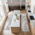 thumbnail image 4 of UERMEI 2'x6' Runner Rugs Non Slip, Washable Indoor Rug for Hallway Kitchen Entryway Doormats, Modern Abstract Bedroom Home Decor Carpets,Grey, 4 of 7