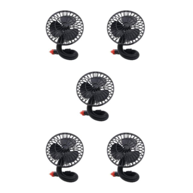Baohd Portable Car Fan Cool Breezes For Relaxing Drive Practical Gifts Car Fans black 5Set