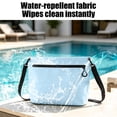 thumbnail image 4 of UNLLLL Waterproof Zipper Storage Crossbody Bag, Portable PVC Beach Toiletry Organizer, Travel Dry Shoulder Bag, for Swimming Diving Outdoor Adventure Use (Blue), 4 of 7