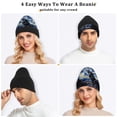 thumbnail image 7 of joogoo Wolf in Night Sky Oil Paint Beanie Hats Men Women Cuffed Skull Cap Winter Warm Knit Thick Beanies, 7 of 7