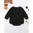 thumbnail image 4 of Elippeo Toddler Baby Sweatshirt Rompers 6 12 18 24 Months  Halloween Ghost Pattern Long Sleeve Jumpsuit for Newborn Infant Cute Clothes, 4 of 10