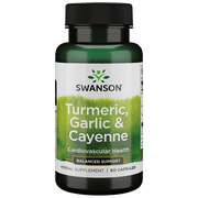Swanson Full Spectrum Turmeric, Garlic and Cayenne 60 Capsules