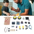 thumbnail image 5 of Programmable DIY Car Kit, 2WD Switchable 20 Lines Tachometer Code Smart Robot Car Chassis Kit Simple Structure 4 Battery Compartments For Industrial Robots, 5 of 5