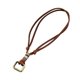 thumbnail image 1 of Collar,Accesorio de moda con colgante de anillo europeo americano,Accesorio de ropa de diseño retro para hombres y mujeres,Collar colgante con cordón de cuero ajustable,Collar Anillo Café, 1 of 8
