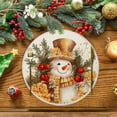 thumbnail image 2 of Christmas Placemat, Heat Resistant Table Mat, Washable and Durable Linen Place Mat for Winter Holiday Kitchen Dining and Party Decoration, 2 of 6