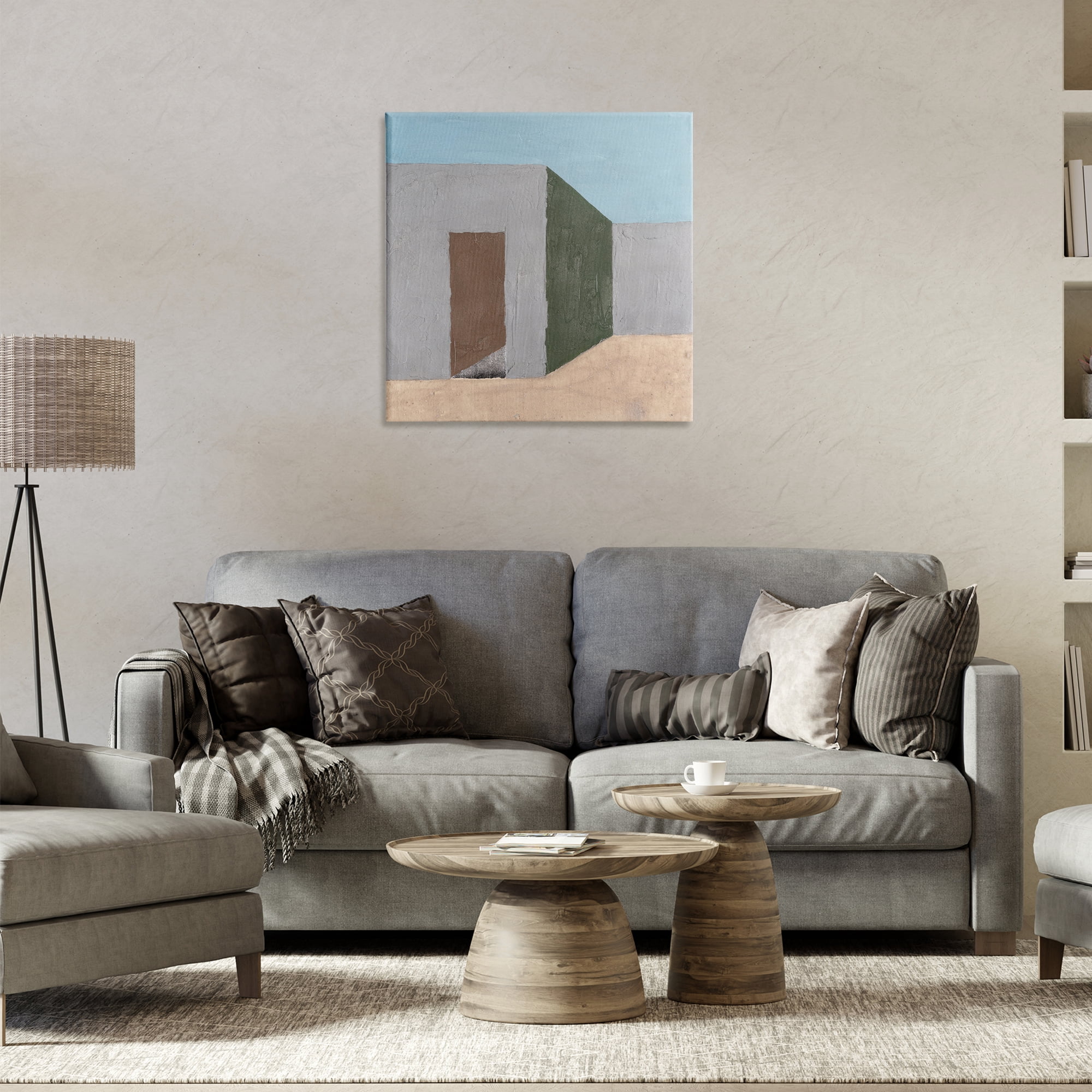 Stupell Industries Southwestern Adobe House Buildings & Architecture Painting Wrapped Canvas Art Print Wall Art, 24 x 24