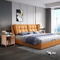 thumbnail image 3 of Miumaoev Modern Bamboo Nightstand with 3 Drawers, Minimalism Side Table, Bedroom Storage Drawer Bedside End Table with 3 Drawers and Open Shelf for Bedroom Living Room Home Office (Brown), 3 of 8