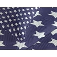 thumbnail image 4 of Ambesonne American Quilted Bedspread Set 3 Pcs, Flag with Stars, King Size, Purple White, 4 of 5