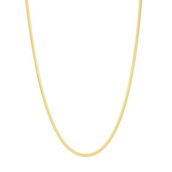 Floreo 14k Yellow Gold 2.6mm Oval Snake Chain Necklace