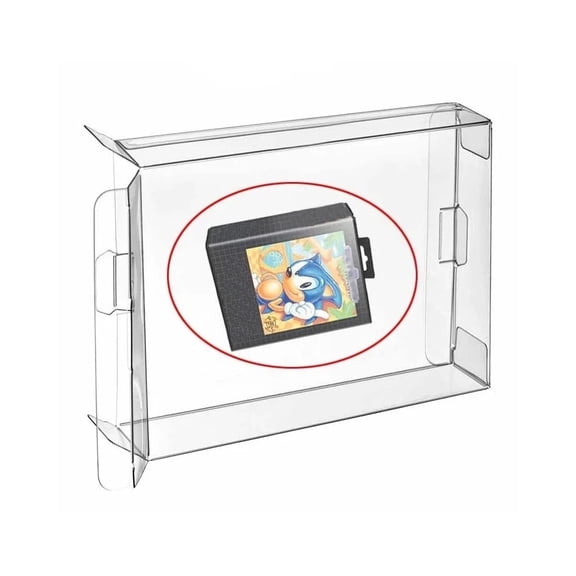 RUITROLIKER 10Pcs Clear PET Box Case Sleeve Covers CIB Protector for Genesis MD Box